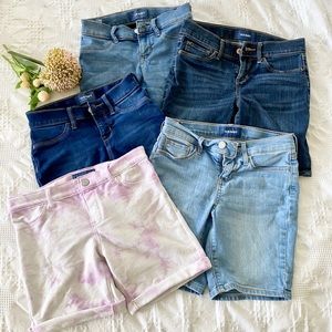 Bundle of 5 Bermuda Jean Shorts for Girls SOLD
